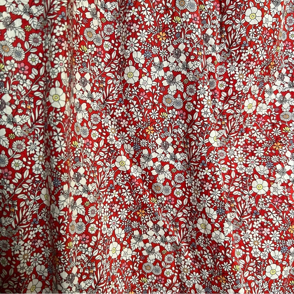 J.Crew Liberty June’s Meadow Floral Tie Front Strapless Dress, Size 6 - Picture 6 of 16
